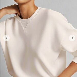 SPANX Women's Crewneck Sweatshirt in Powder XS NWT